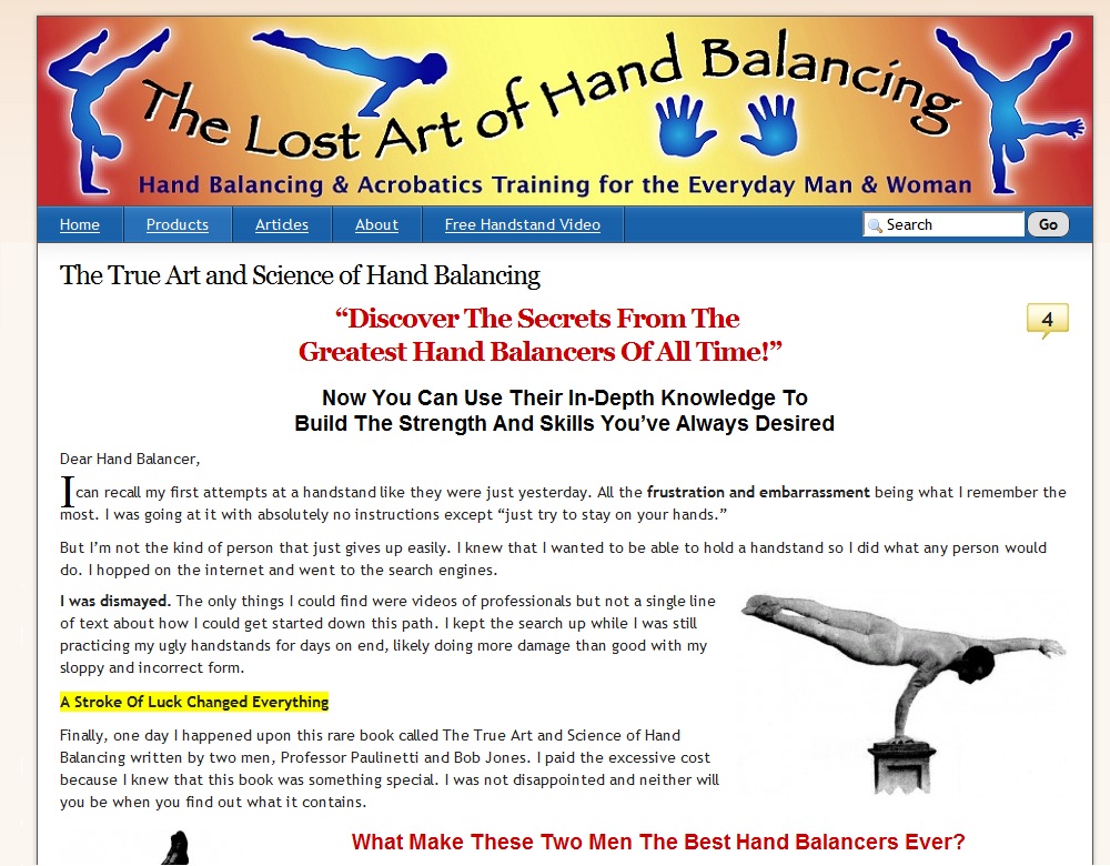 Lost Art Of Hand Balancing